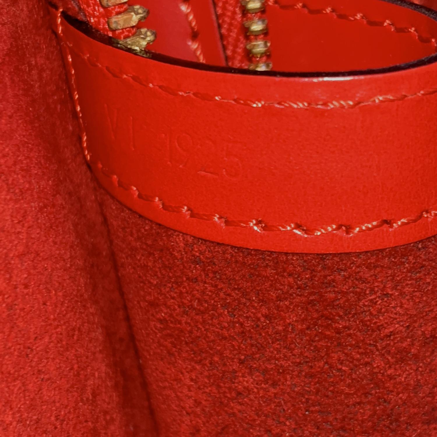 Louis Vuitton Vintage Red Epi Leather Lussac Tote Shoulder Bag 6