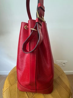 Louis Vuitton Vintage Red Epi Leather Noé GM Bucket Bag