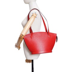 Louis Vuitton Vintage Red Epi Leather Saint Jacques PM Shoulder Bag