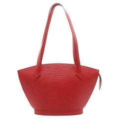 Louis Vuitton Vintage Red Epi Leather Saint Jacques PM Shoulder Bag