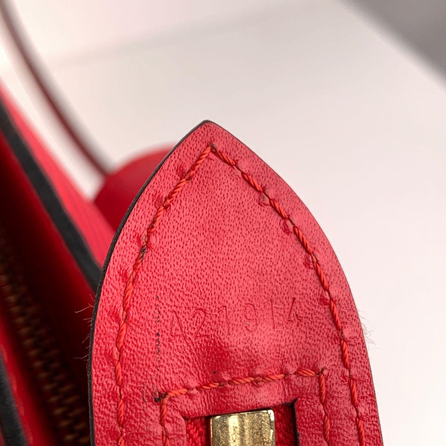 Louis Vuitton Vintage Red Epi Leather Saint Jacques Shoulder Bag 1