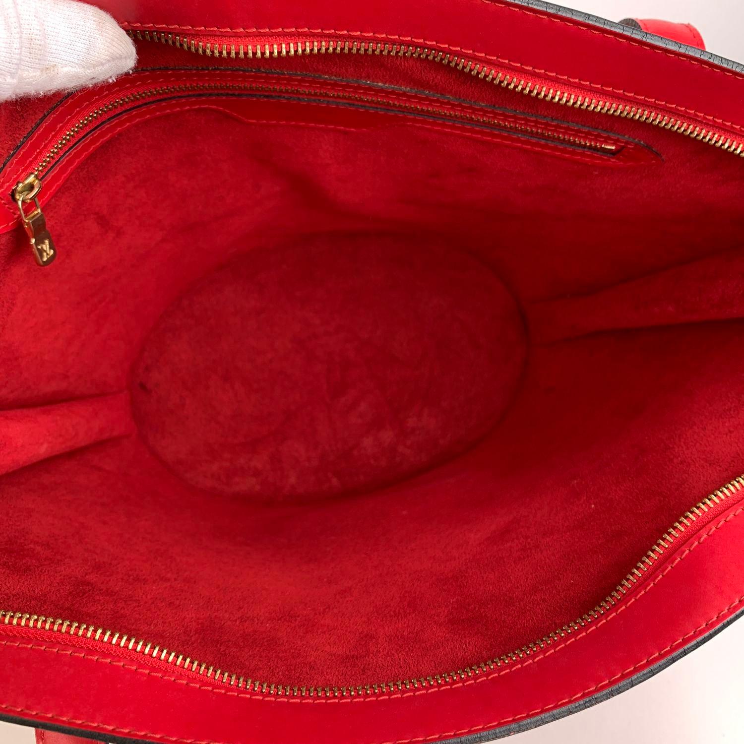 Louis Vuitton Vintage Red Epi Leather Saint Jacques Shoulder Bag 3