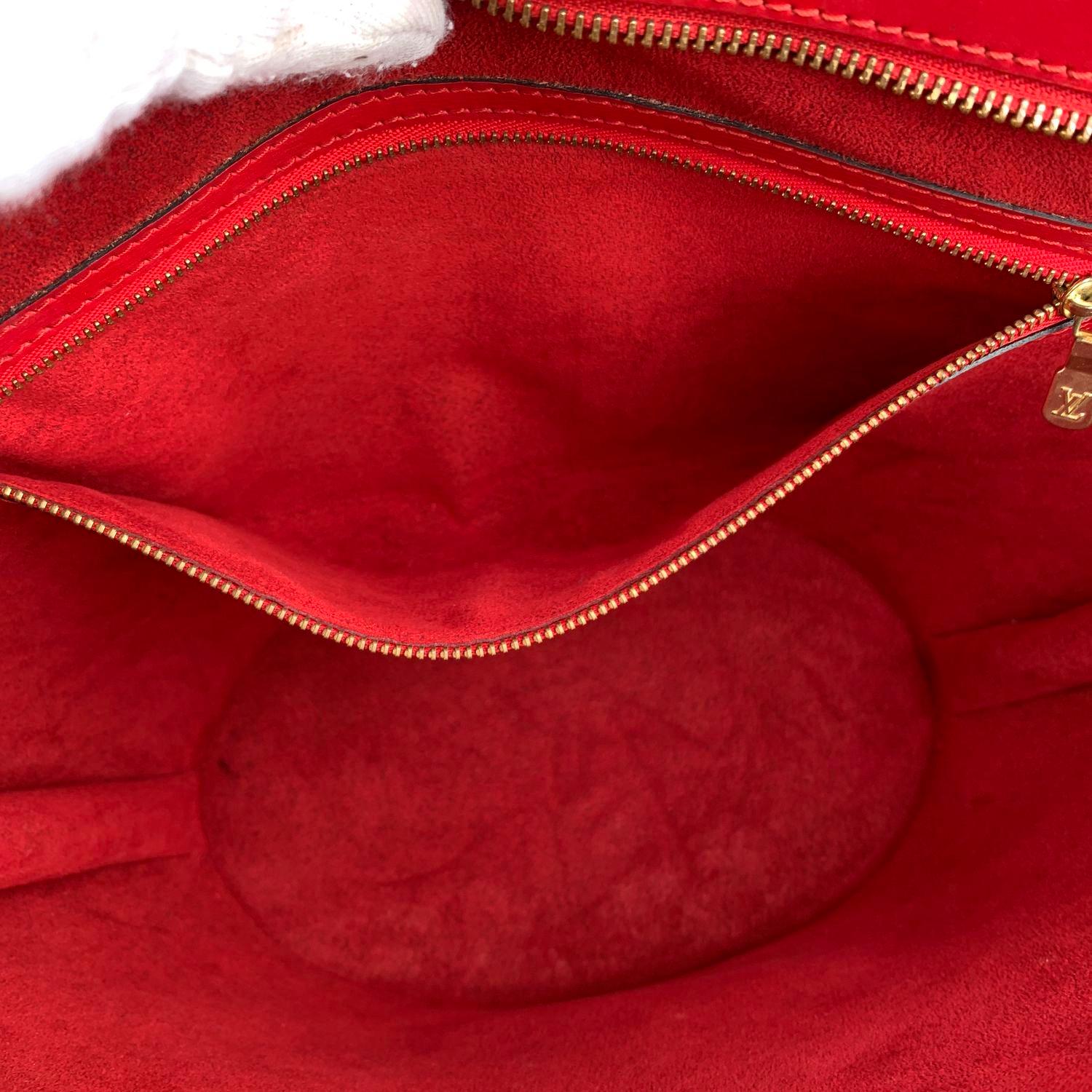 Louis Vuitton Vintage Red Epi Leather Saint Jacques Shoulder Bag 4