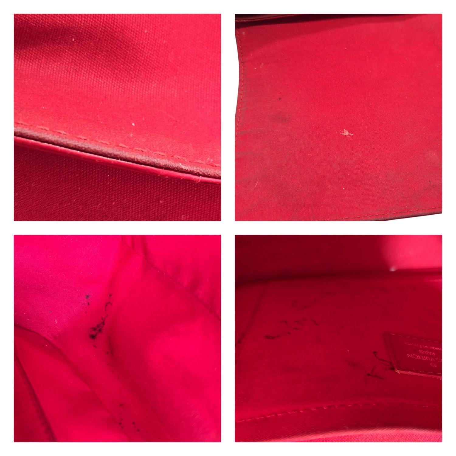Louis Vuitton sac à main Segur MM vintage rouge en cuir EPI en vente 4