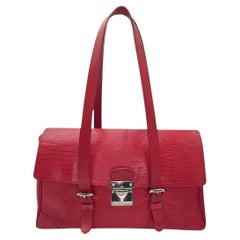 Louis Vuitton Vintage Red EPI Pelle Segur MM Satchel