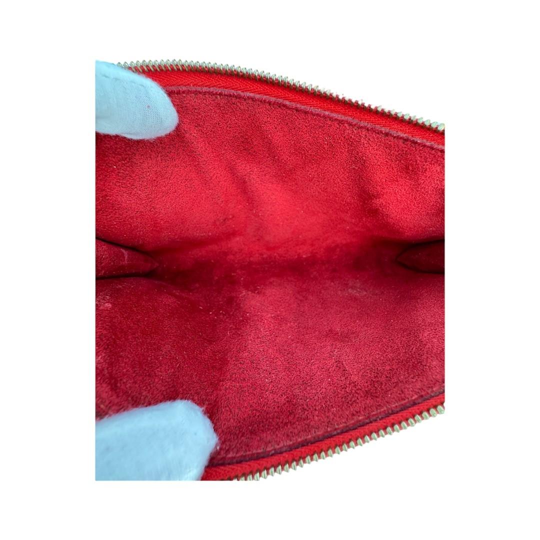 Louis Vuitton Vintage Red Epi Pochette Accessories 2
