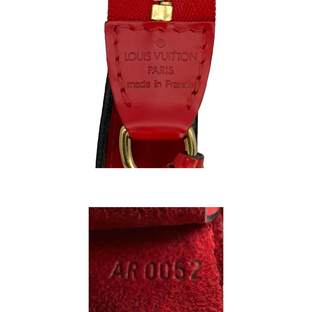 Louis Vuitton Vintage Red Epi Pochette Accessories 3