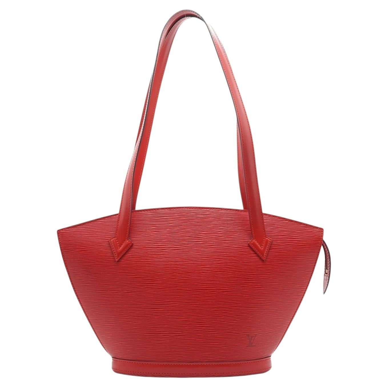 Louis Vuitton Vintage Red Epi Saint Jacques PM Shoulder Bag