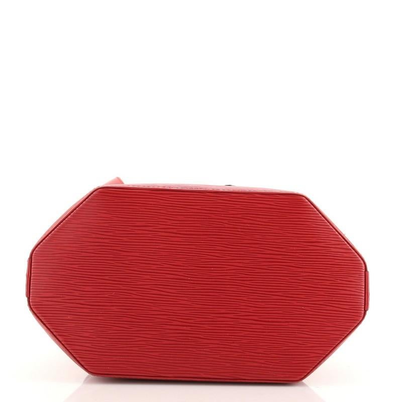 Red Louis Vuitton Vintage Sac d'Epaule Handbag Epi Leather PM