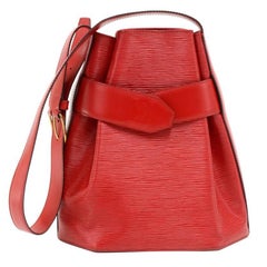 Louis Vuitton Vintage Sac Depaule PM Red Epi Leather Shoulder Bag