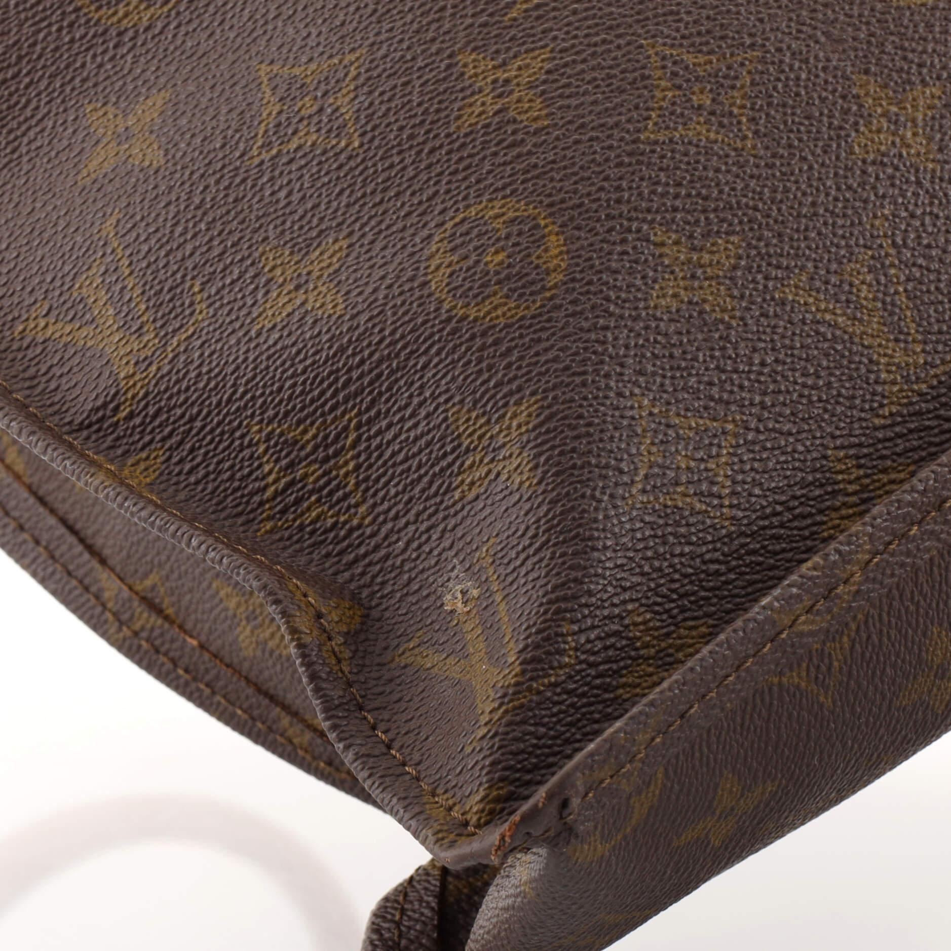 Louis Vuitton Vintage Sac Plat Bag Monogram Canvas In Fair Condition In NY, NY