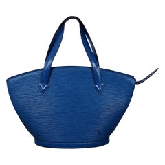 LOUIS VUITTON Vintage Saint Jacques Toledo Blue Epi Leather Handbag