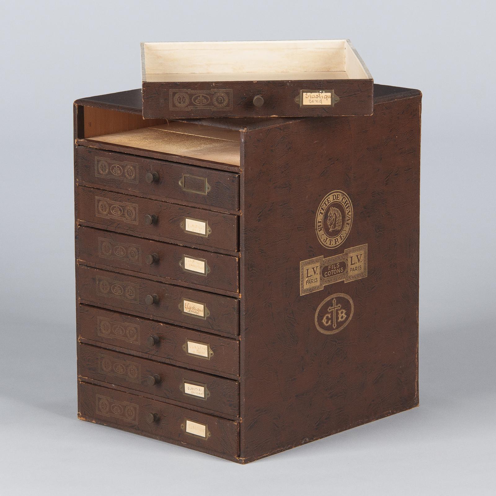 19th Century French Seamstress Storage Box 2