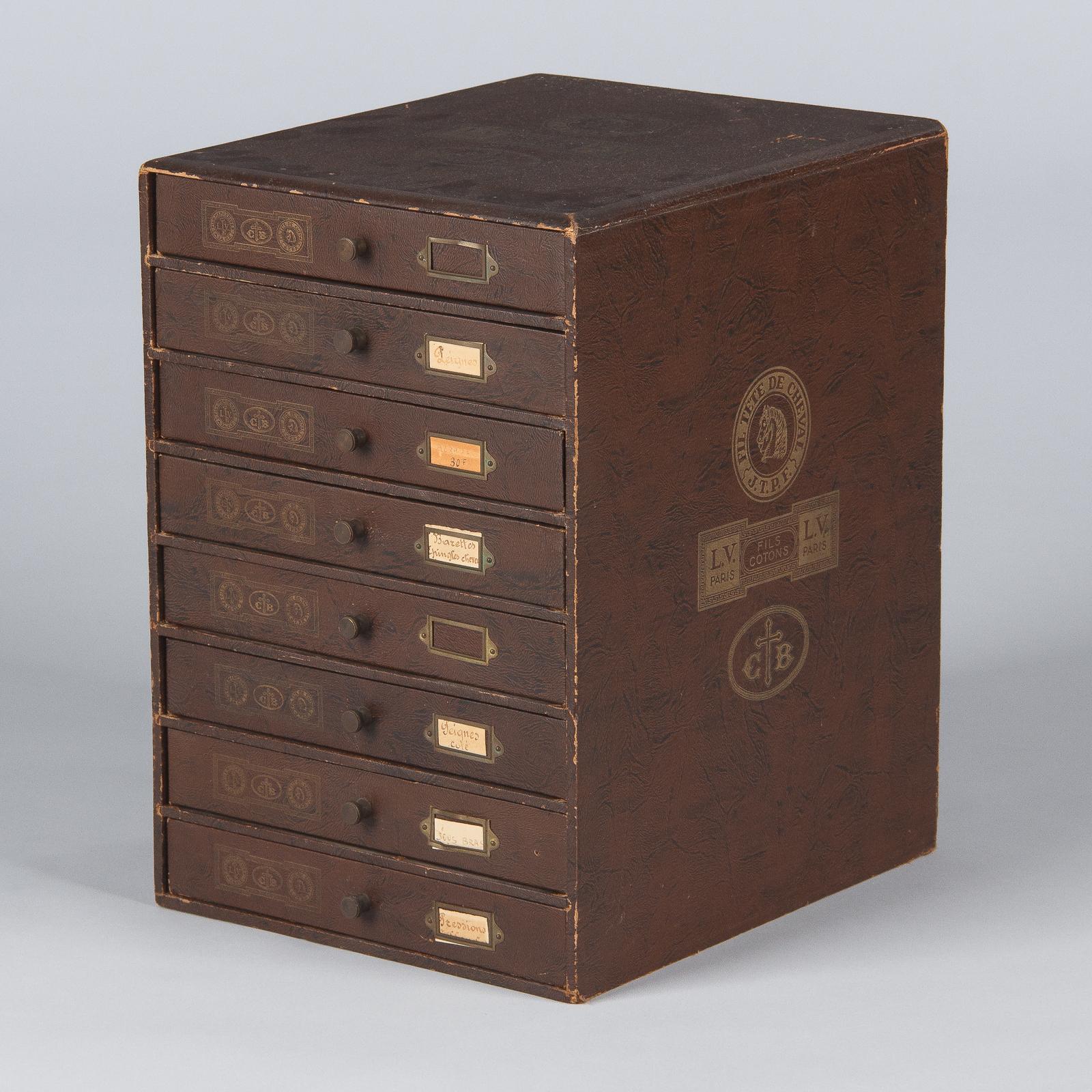 19th Century French Seamstress Storage Box 2