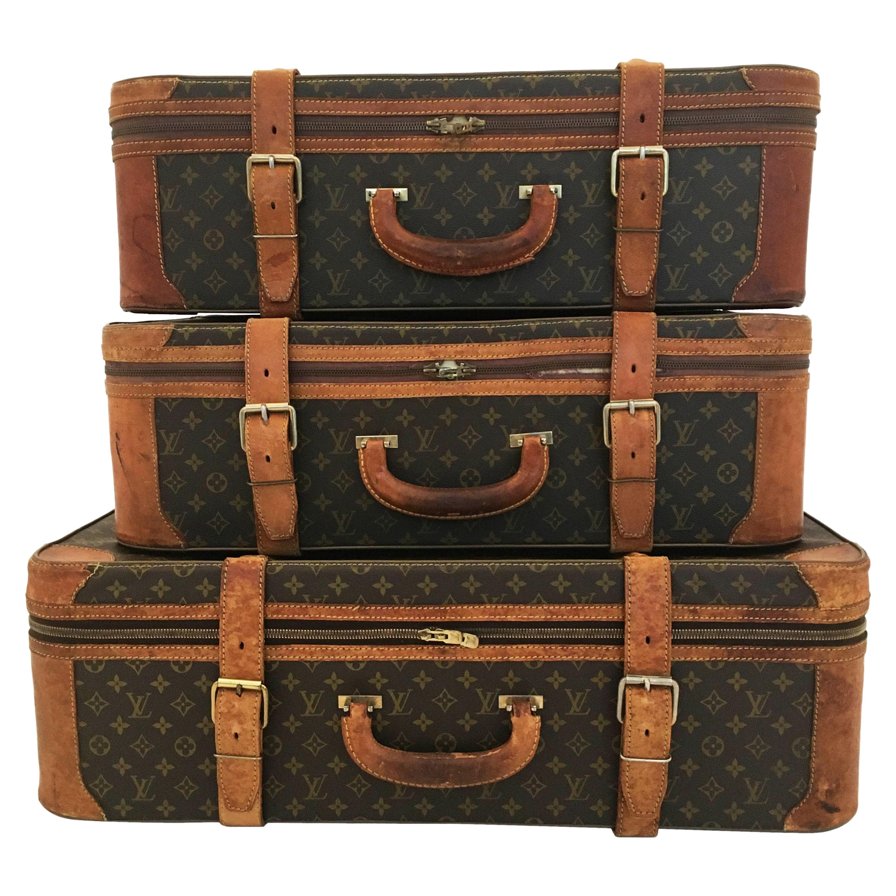 Louis Vuitton 3-Piece Suitcase Luggage Set For Sale at 1stDibs  louis  vuitton 3 piece bag set, 3 piece luggage set, louis vuitton 3 bag set