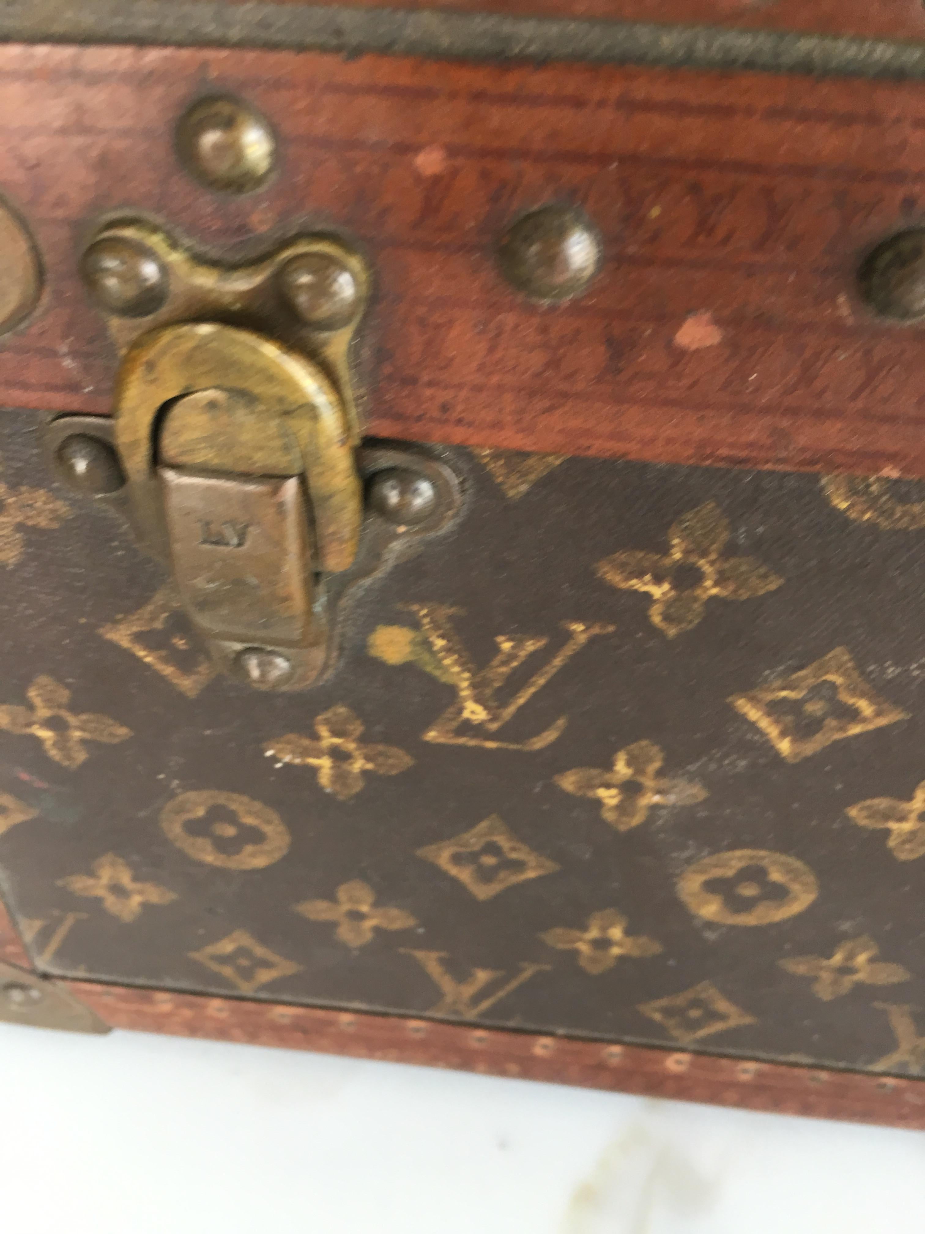 French Louis Vuitton Vintage Suitcase For Sale