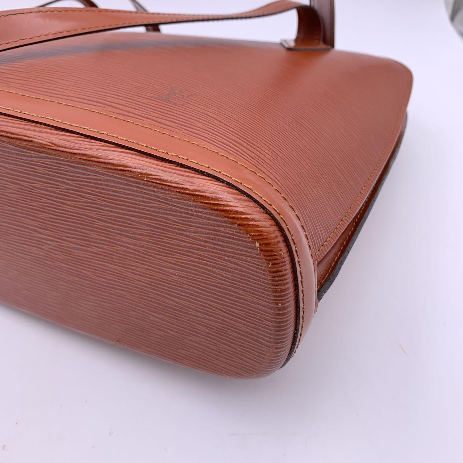 Louis Vuitton Vintage Tan Epi Leather Lussac Tote Shoulder Bag 7