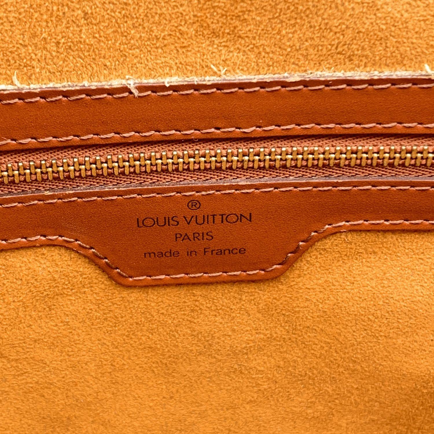 Louis Vuitton Vintage Tan Epi Leather Lussac Tote Shoulder Bag 8