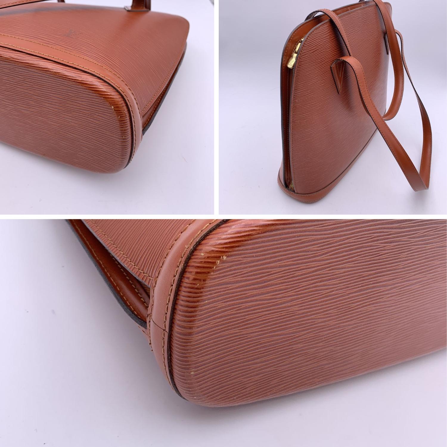 Louis Vuitton Vintage Tan Epi Leather Lussac Tote Shoulder Bag 3