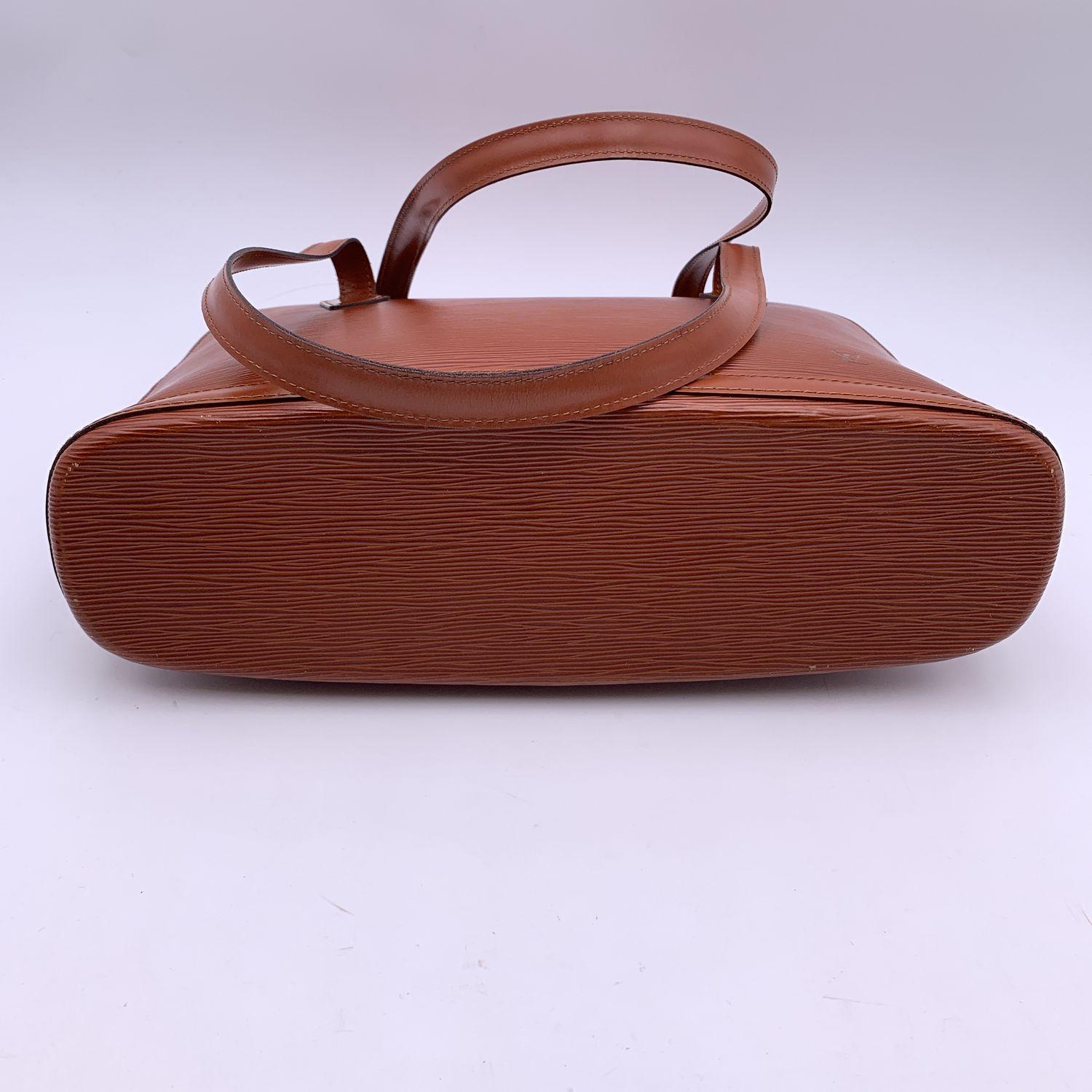Louis Vuitton Vintage Tan Epi Leather Lussac Tote Shoulder Bag 5