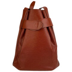 Louis Vuitton Vintage Tan Epi Leather Sac d'Epaule Bucket Shoulder Bag