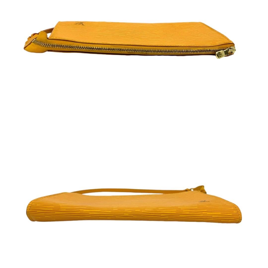 Louis Vuitton Vintage Tassil Yellow Epi Pochette Accessories 1
