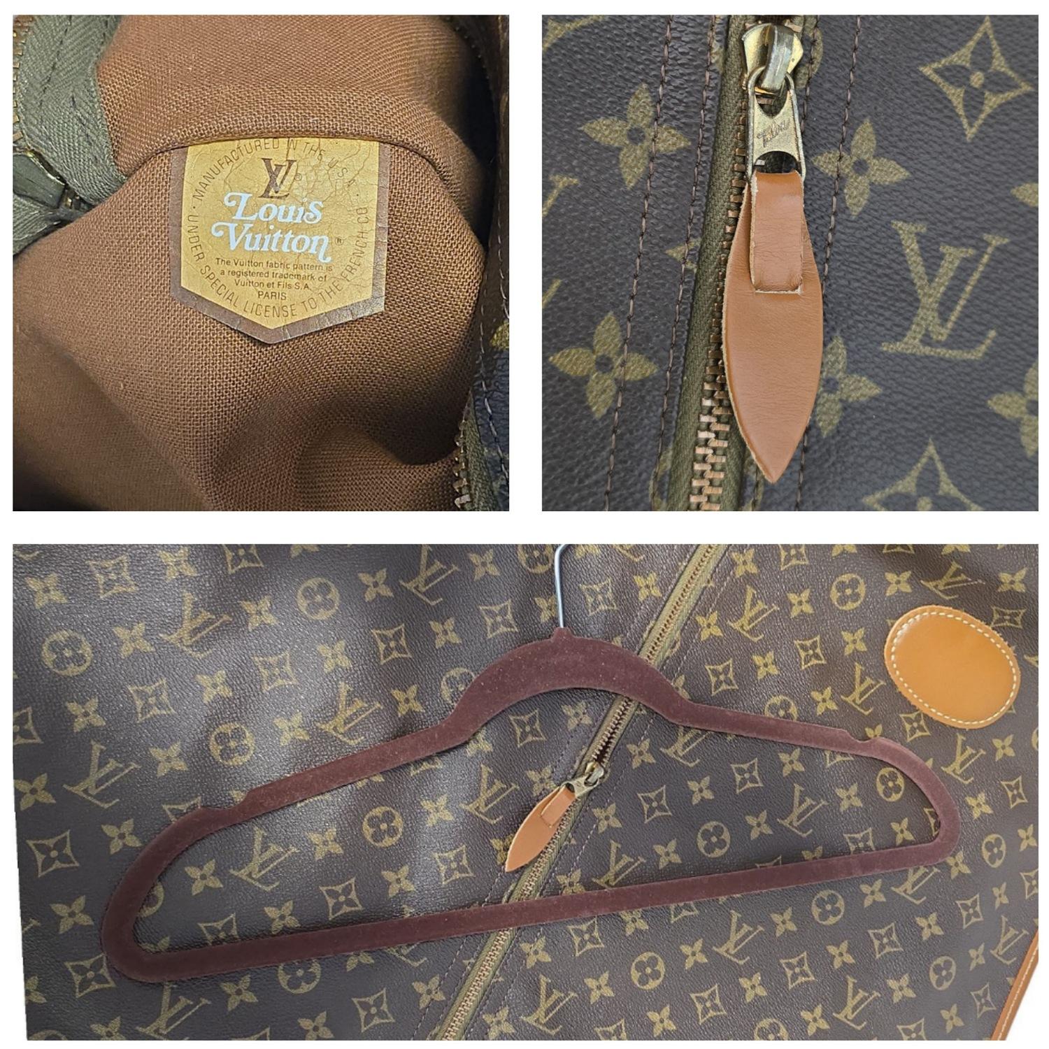 Women's or Men's Louis Vuitton Vintage ‘The French Company’ Monogram Garment Bag For Sale