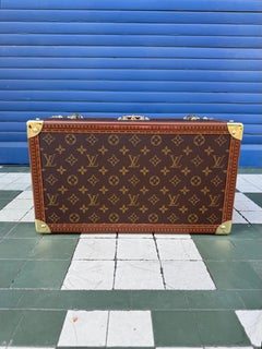 Louis Vuitton Vintage Train Case, Boite Bouteilles Et Glace, Vanity trunk
