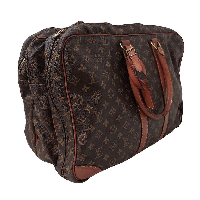 Black Louis Vuitton Vintage Travel Bag For Sale