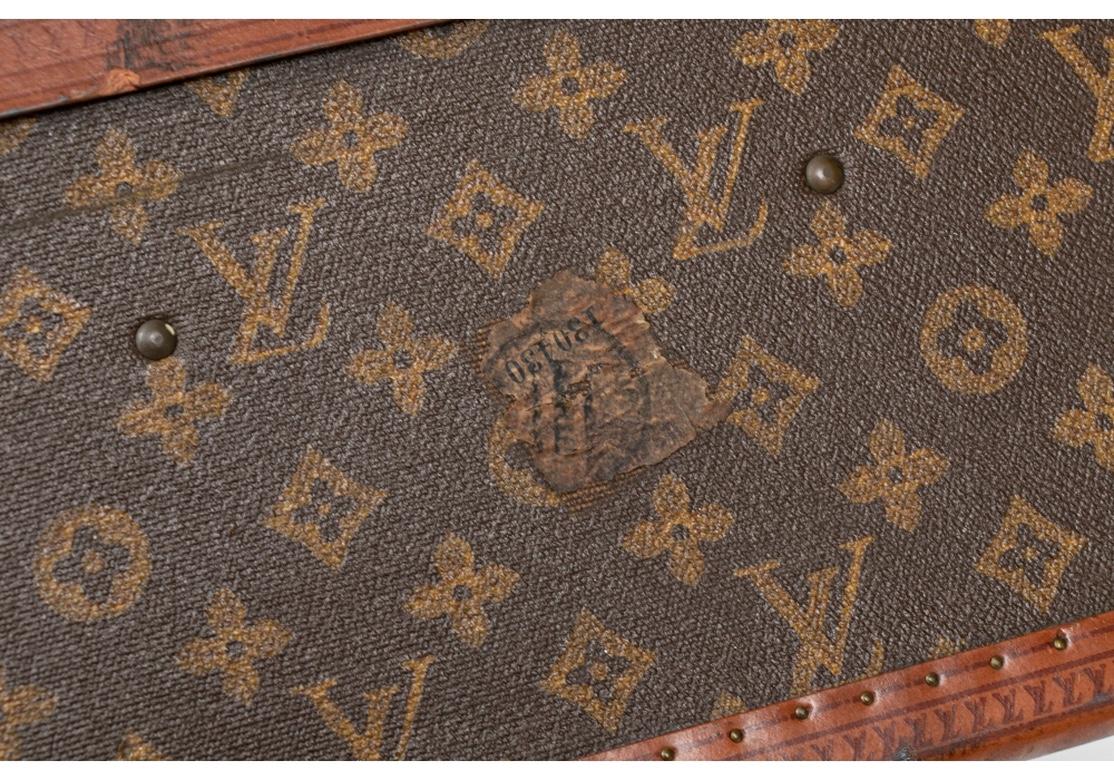 French Louis Vuitton Vintage Travel Suitcase