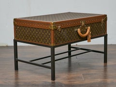 Louis Vuitton Vintage Trunk Made into Coffee Table on Custom Base
