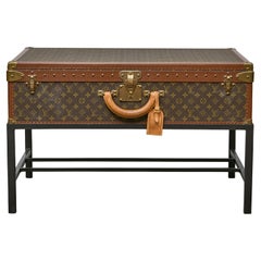 Louis Vuitton Vintage Trunk Made into Coffee Table on Custom Base