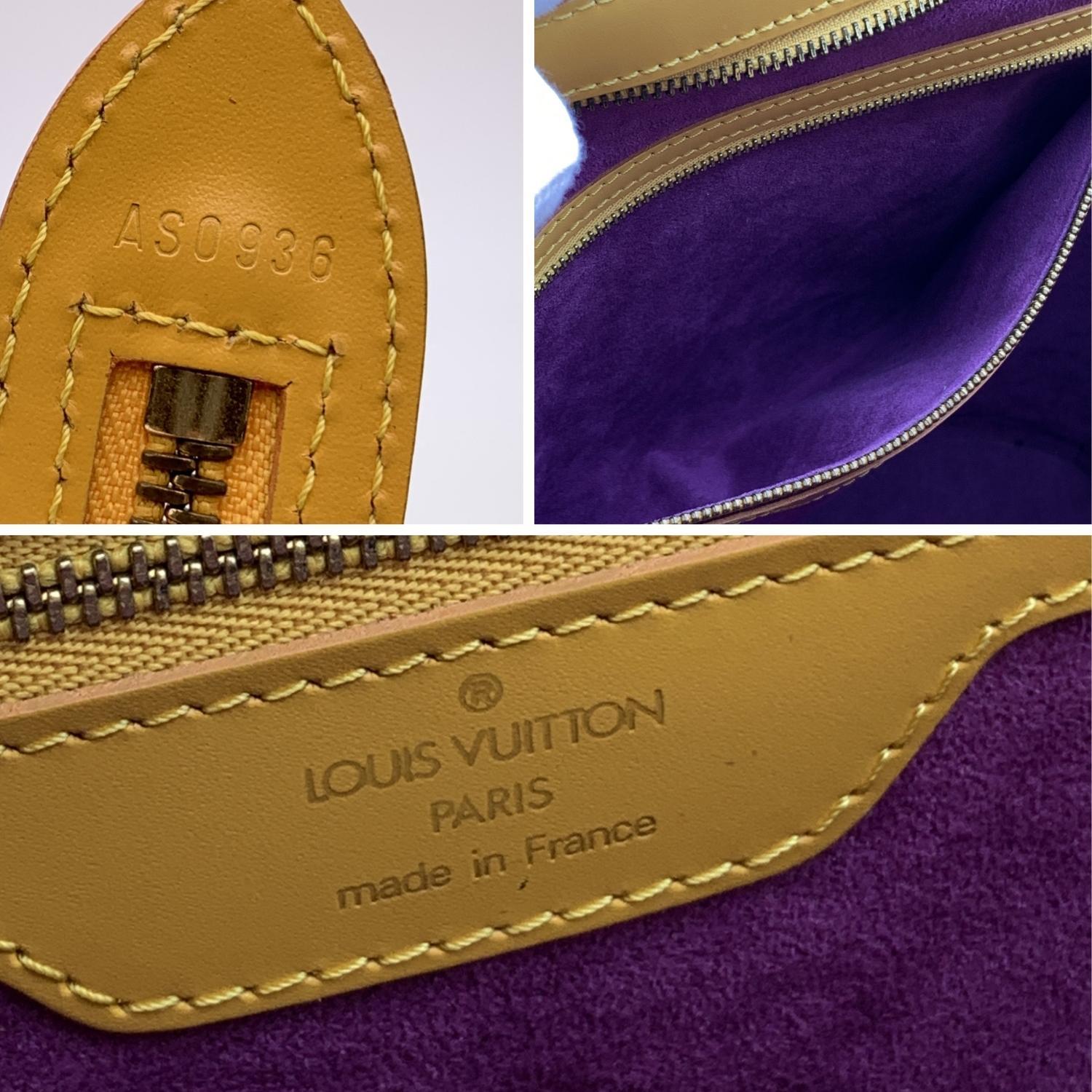 Louis Vuitton Vintage Yellow Epi Leather Saint Jacques GM Tote Bag 1