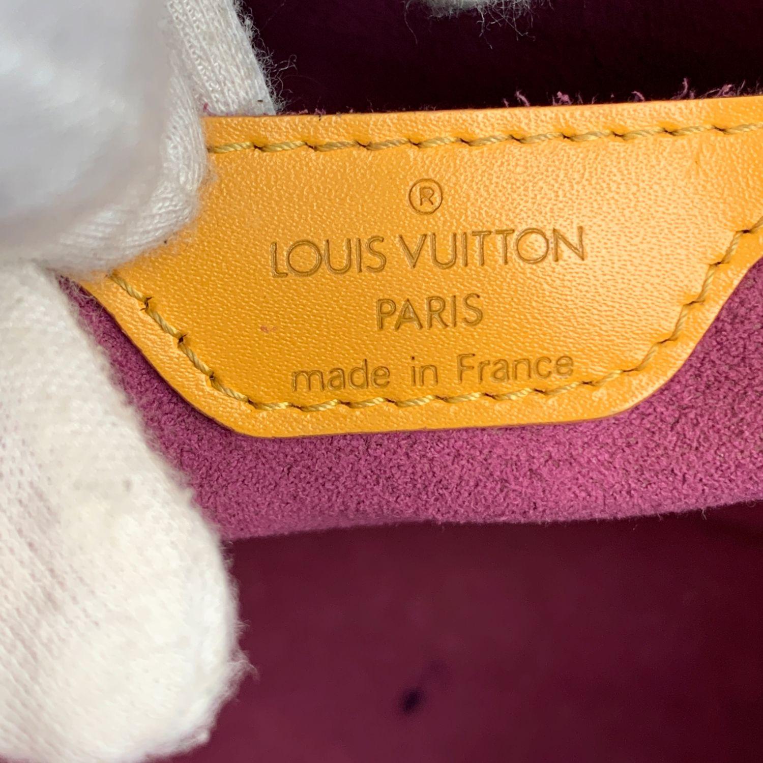 Louis Vuitton Vintage Yellow Epi Leather Saint Jacques PM Bag 4