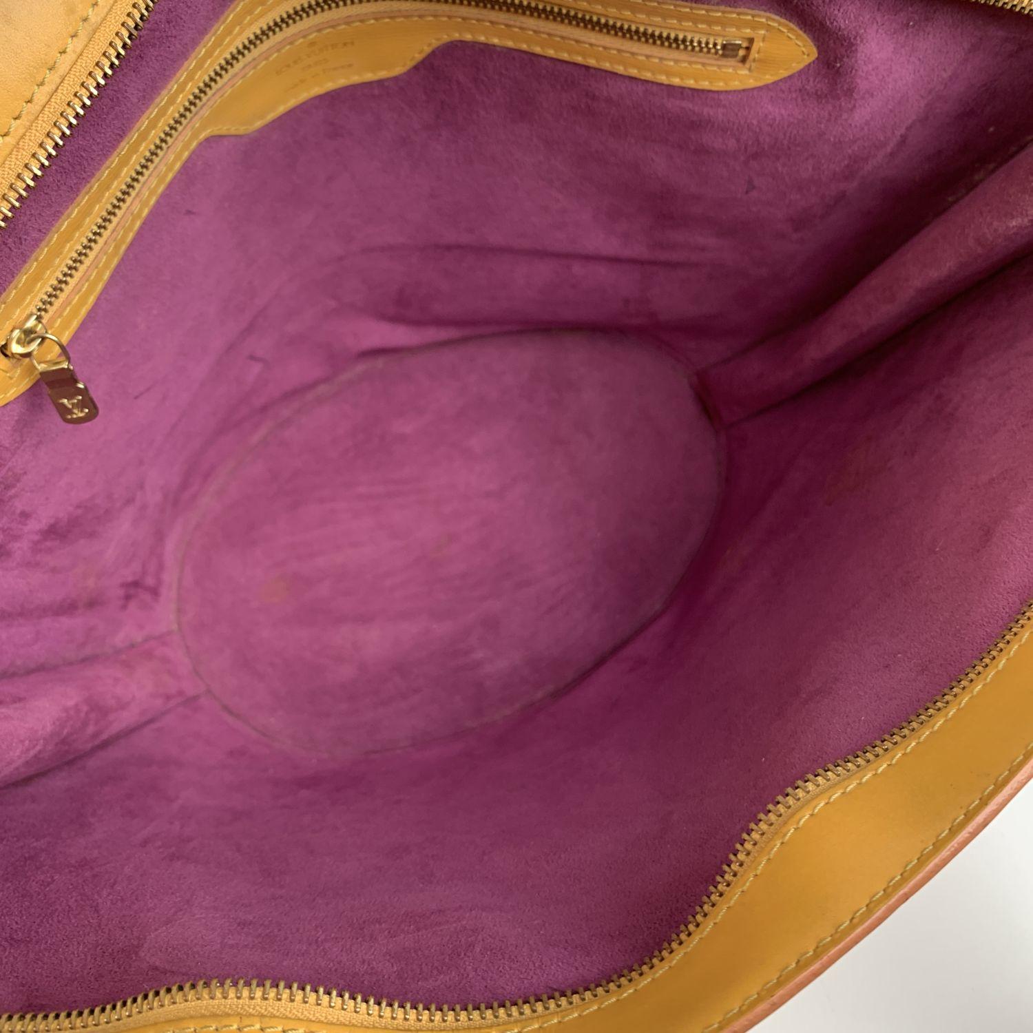 Louis Vuitton Vintage Yellow Epi Leather Saint Jacques Shoulder Bag 7