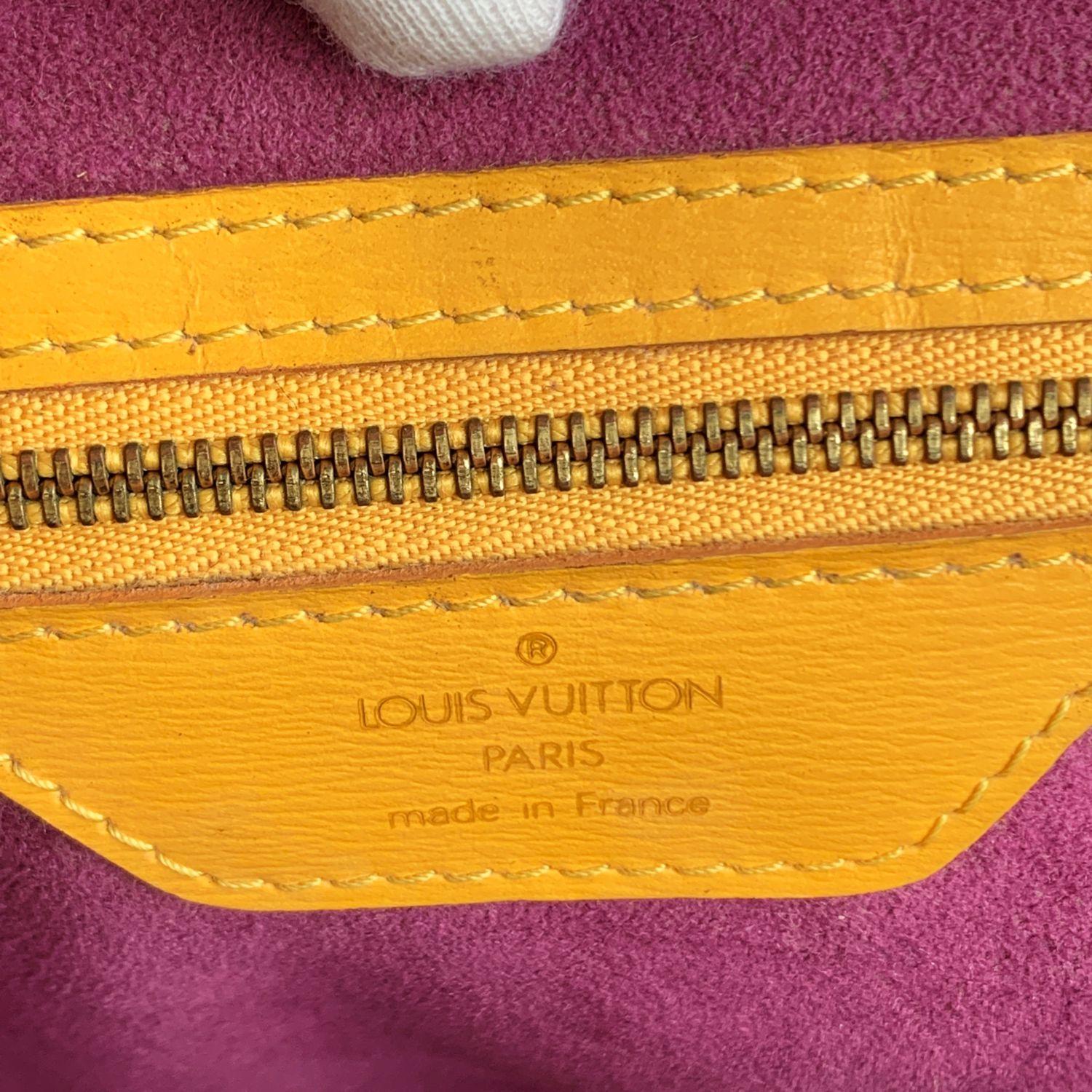 Louis Vuitton Vintage Yellow Epi Leather Saint Jacques Shoulder Bag 8
