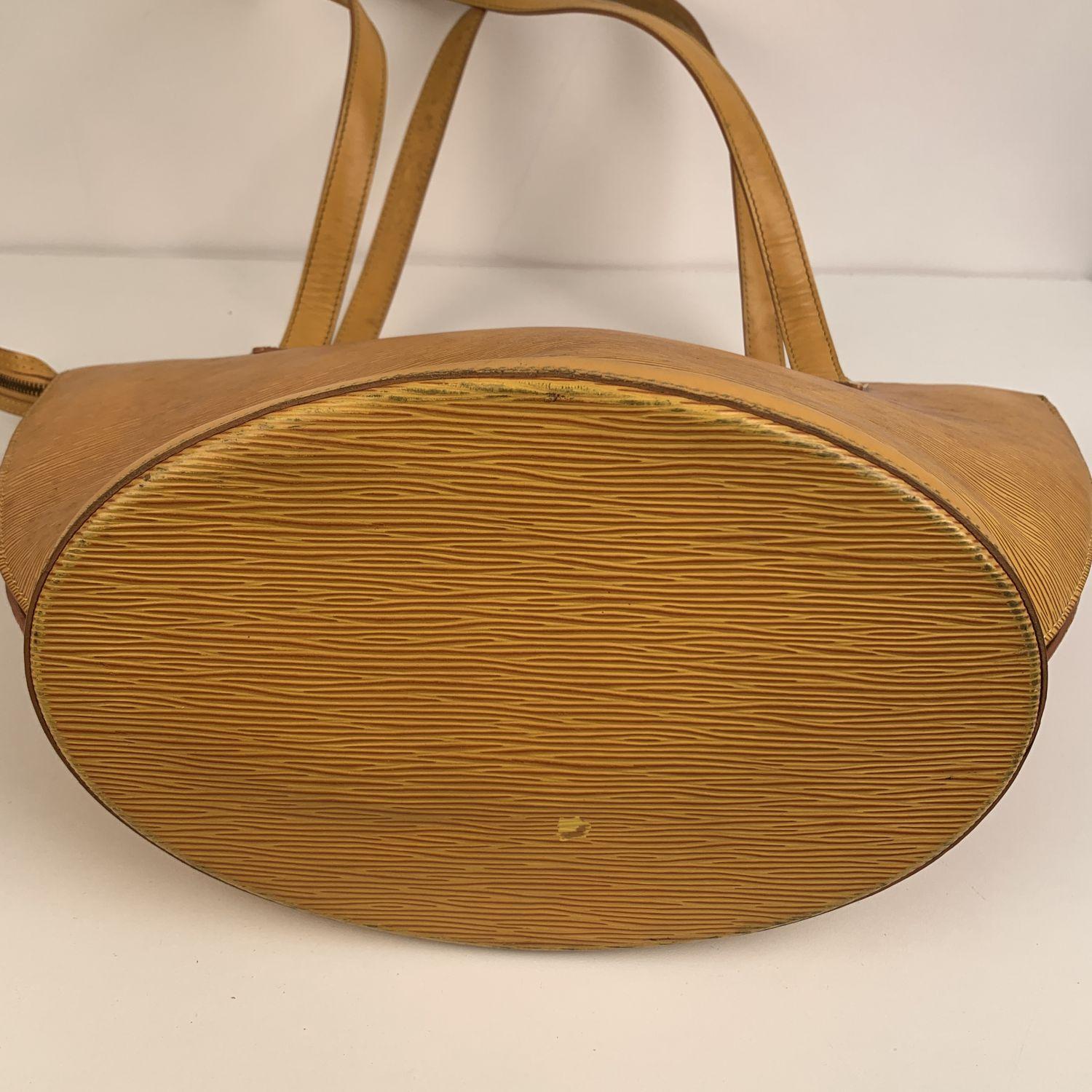 Louis Vuitton Vintage Yellow Epi Leather Saint Jacques Shoulder Bag 2