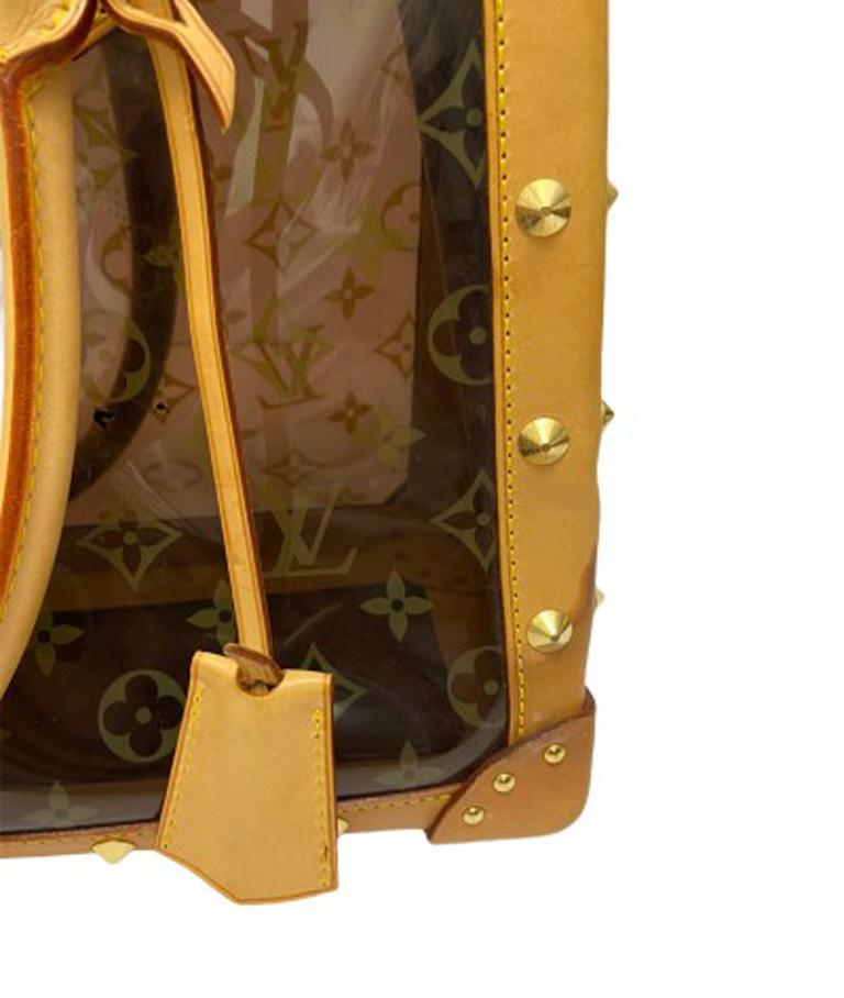 Louis Vuitton Vinyl Neo Cabas Le Shoulder Bag in Brown Vinyl with Cowhide 1