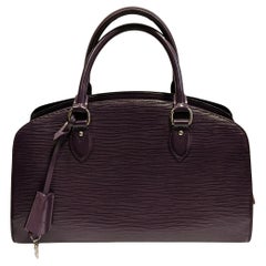 Louis Vuitton Violet Epi Patent Jasmine Bag