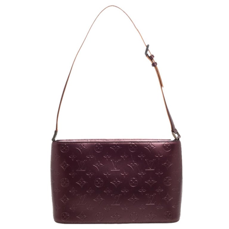 Louis Vuitton Violet Monogram Mat Leather Allston Bag at 1stDibs