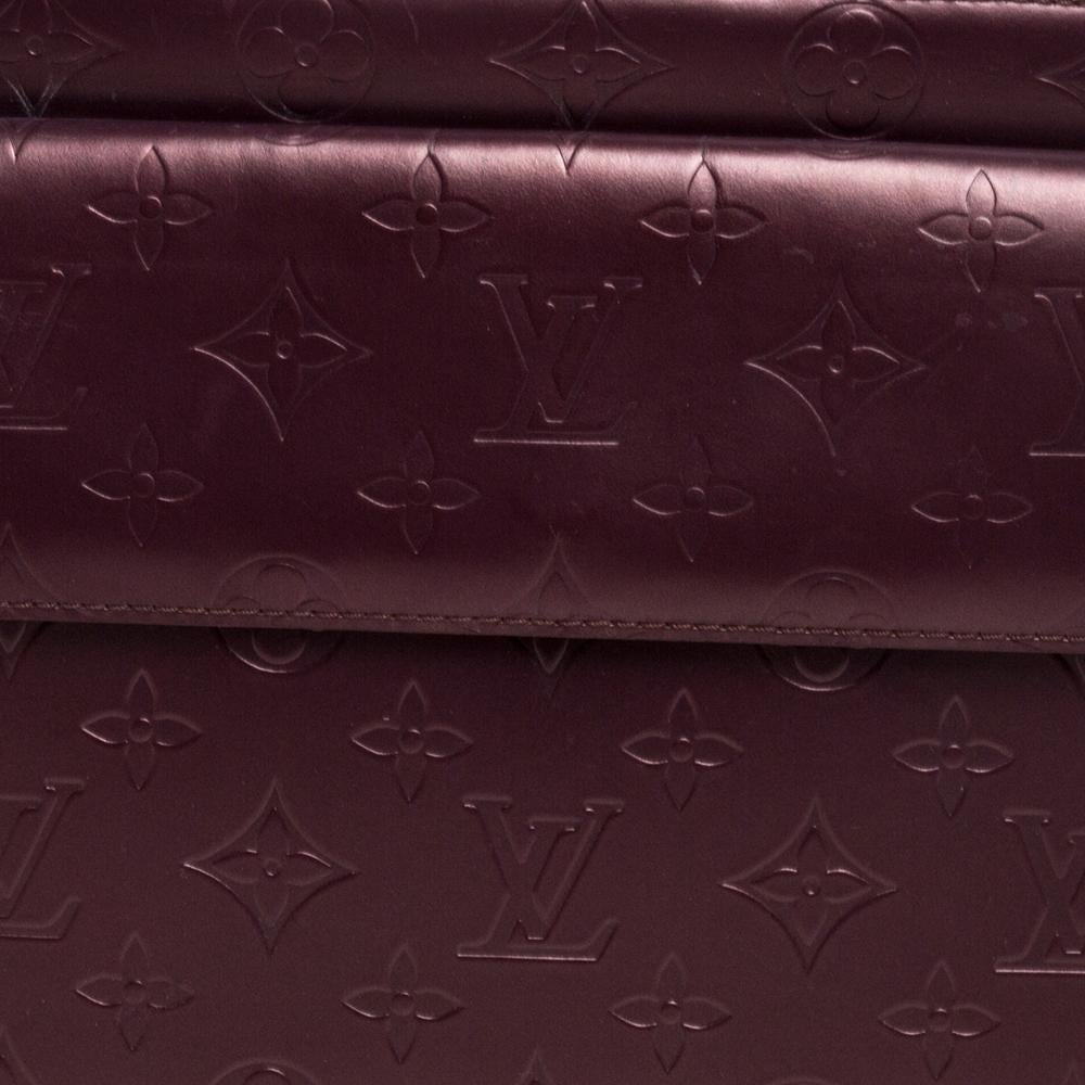 Black Louis Vuitton Violet Monogram Mat Leather Allston Bag