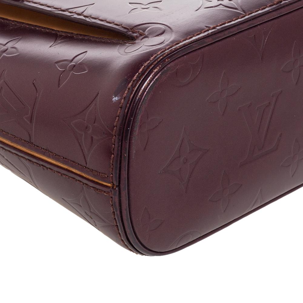 Women's Louis Vuitton Violet Monogram Mat Leather Allston Bag