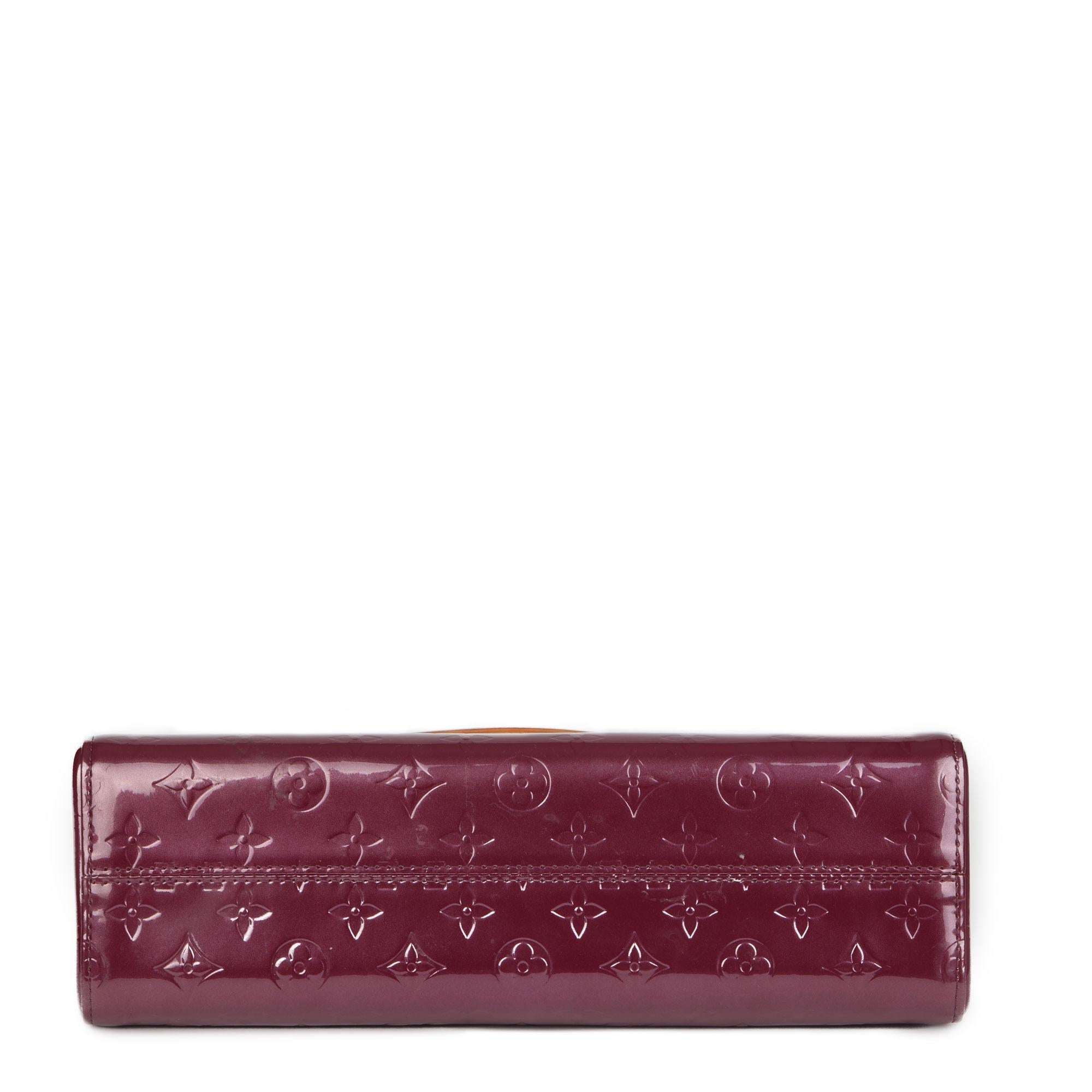 Brown Louis Vuitton Violet Vernis Leather & Vachetta Leather Roxbury Drive