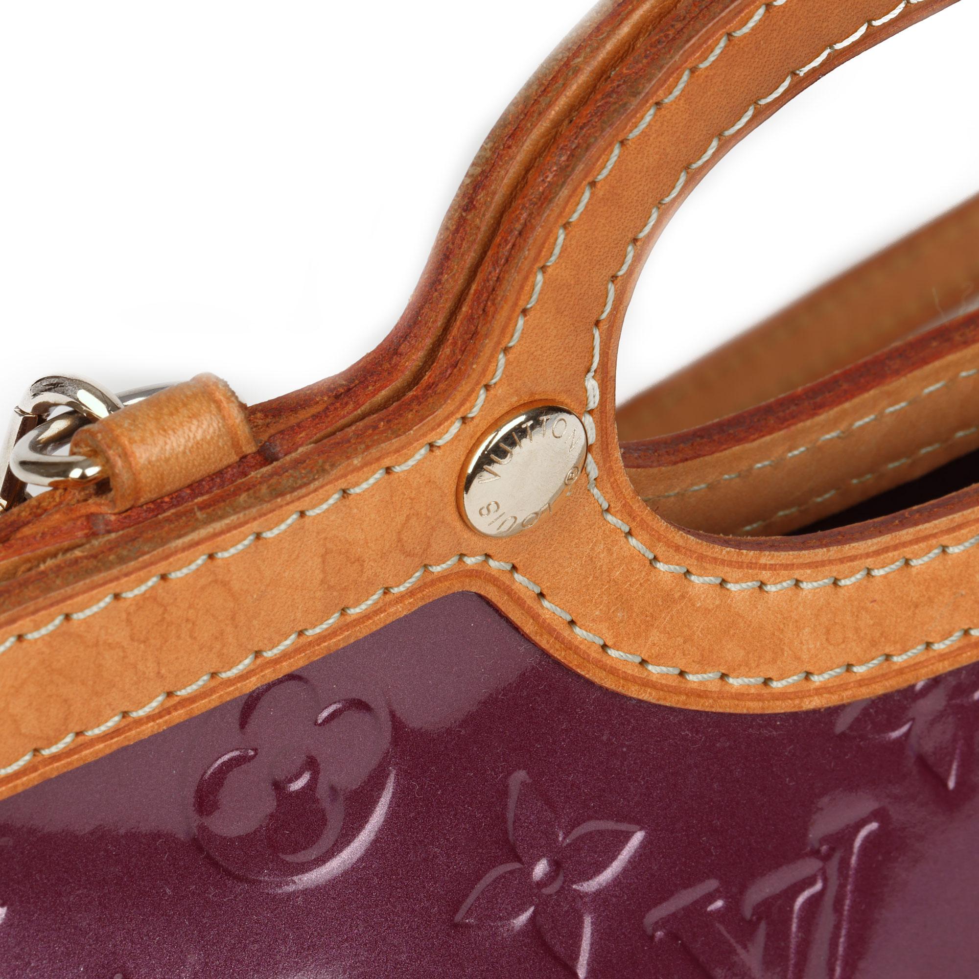 Louis Vuitton Violet Vernis Leather & Vachetta Leather Roxbury Drive In Good Condition In Bishop's Stortford, Hertfordshire