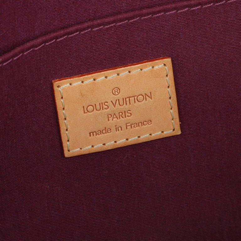Louis Vuitton Violet Vernis Leather & Vachetta Leather Roxbury Drive For Sale 4