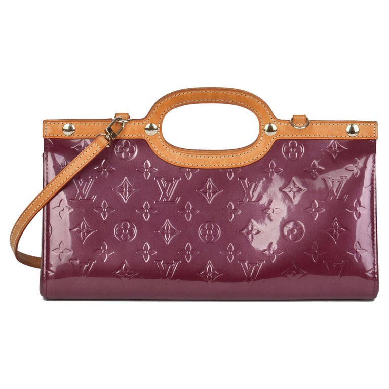 Louis Vuitton Violet Vernis Leather & Vachetta Leather Roxbury Drive For Sale