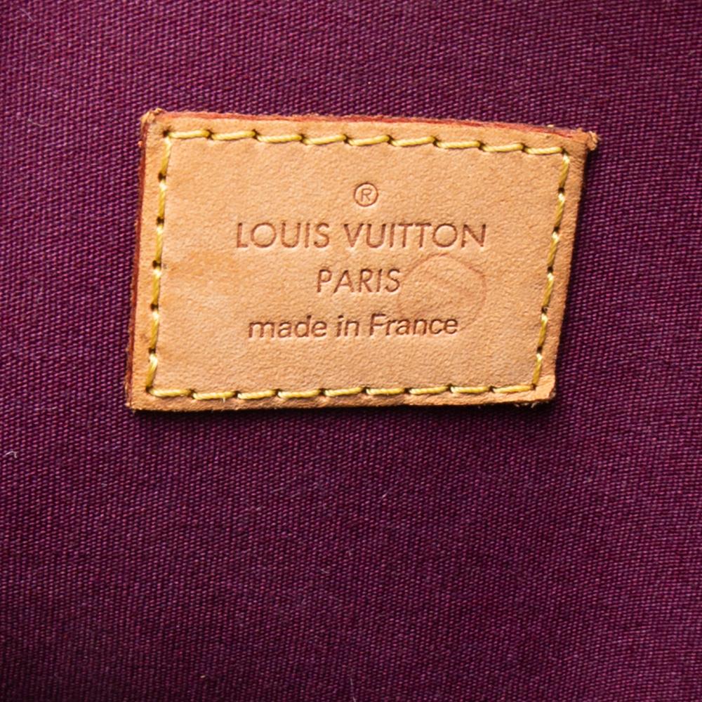 Louis Vuitton Violette Monogram Vernis Alma Voyager Bag 5