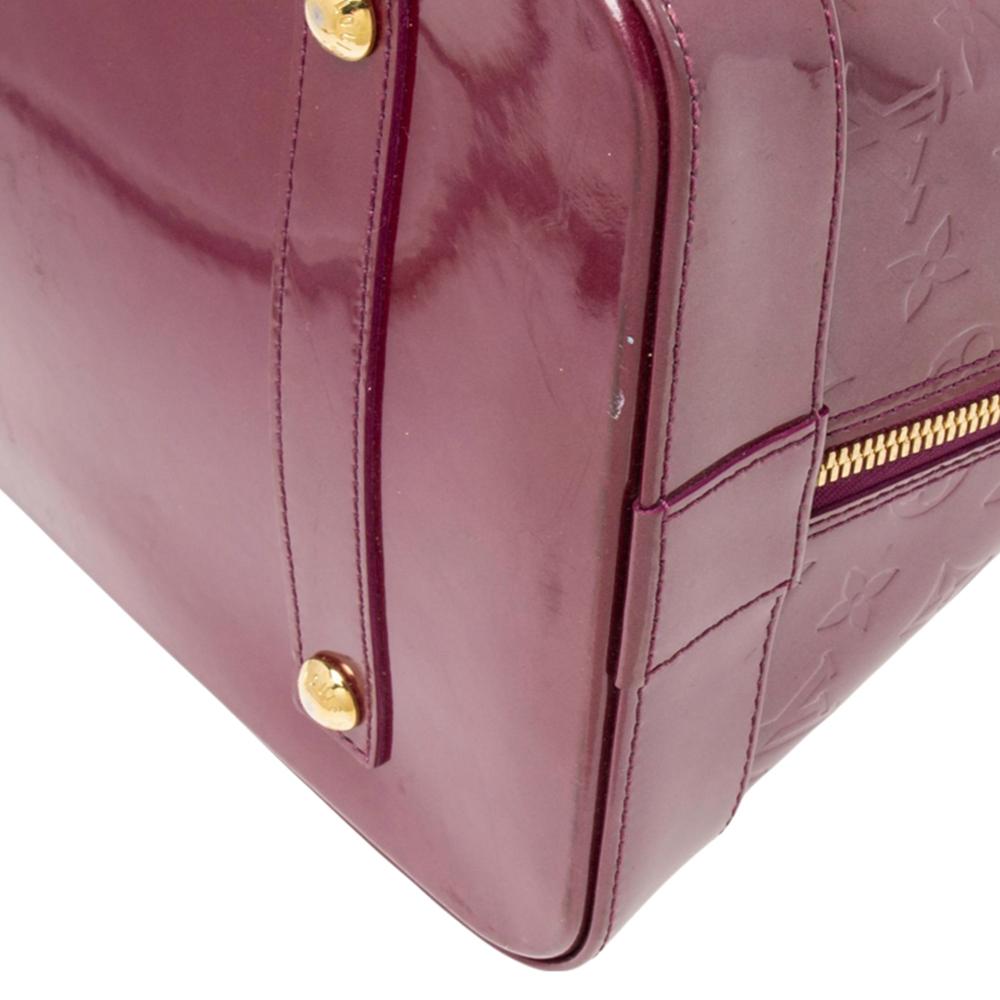 Louis Vuitton Violette Monogram Vernis Alma Voyager Bag 2