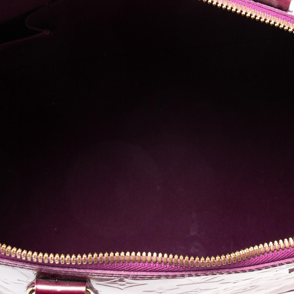 Louis Vuitton Violette Monogram Vernis Alma Voyager Bag 4
