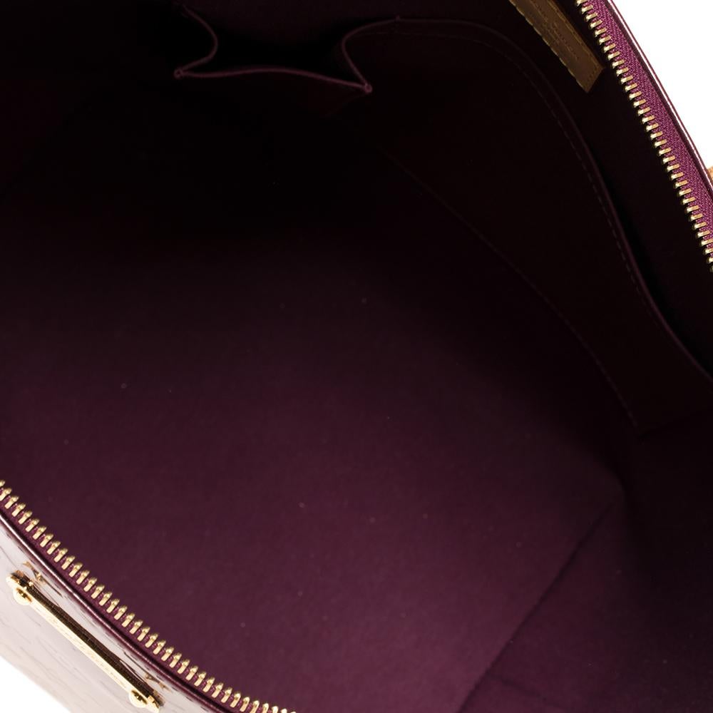 Louis Vuitton Violette Monogram Vernis Bellevue GM Bag 5